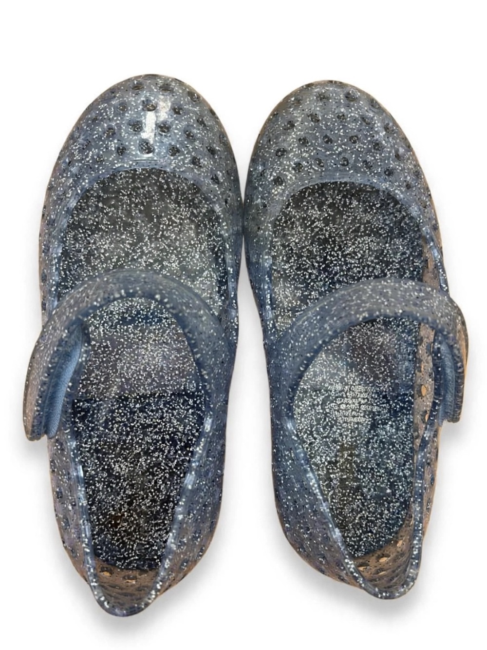 3 = $15 - Girls' Navy Glitter Jelly Mary Jane Shoes